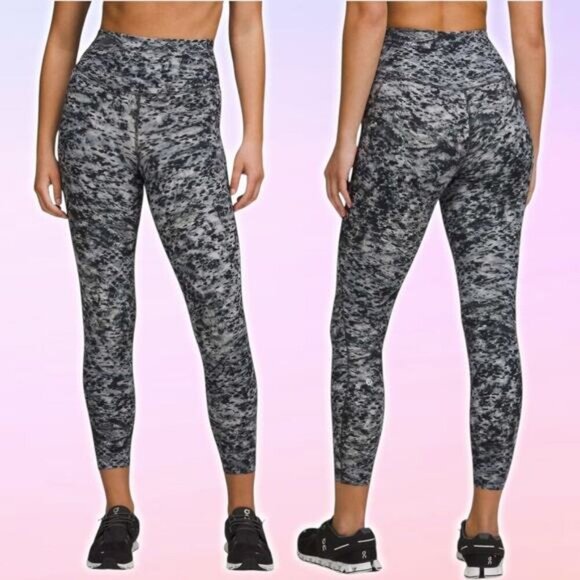 LULULEMON Base Pace High-Rise Tight 25" Size 4 Estuary Grey Multi - Picture 1 of 8